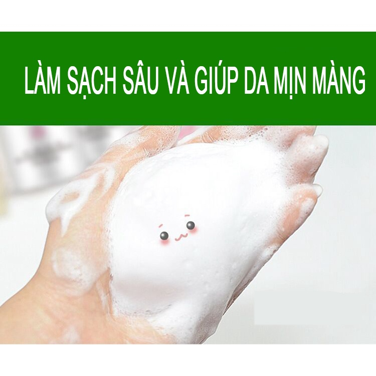 Sữa rửa mặt tạo bọt đầu cọ silicon tinh chất nha đam bioaqua 120ml sạch sâu, sáng mịn da