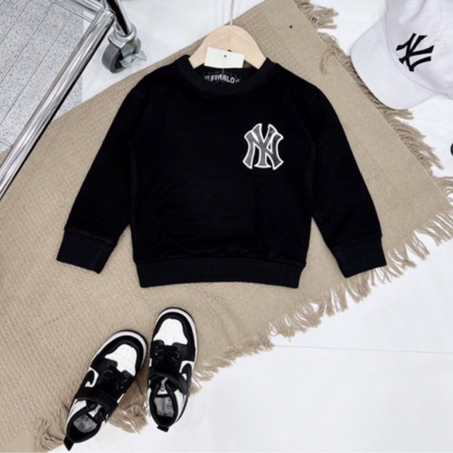 Áo hoodie cho bé New York  from rộng hoddie cá tính ấm áp
