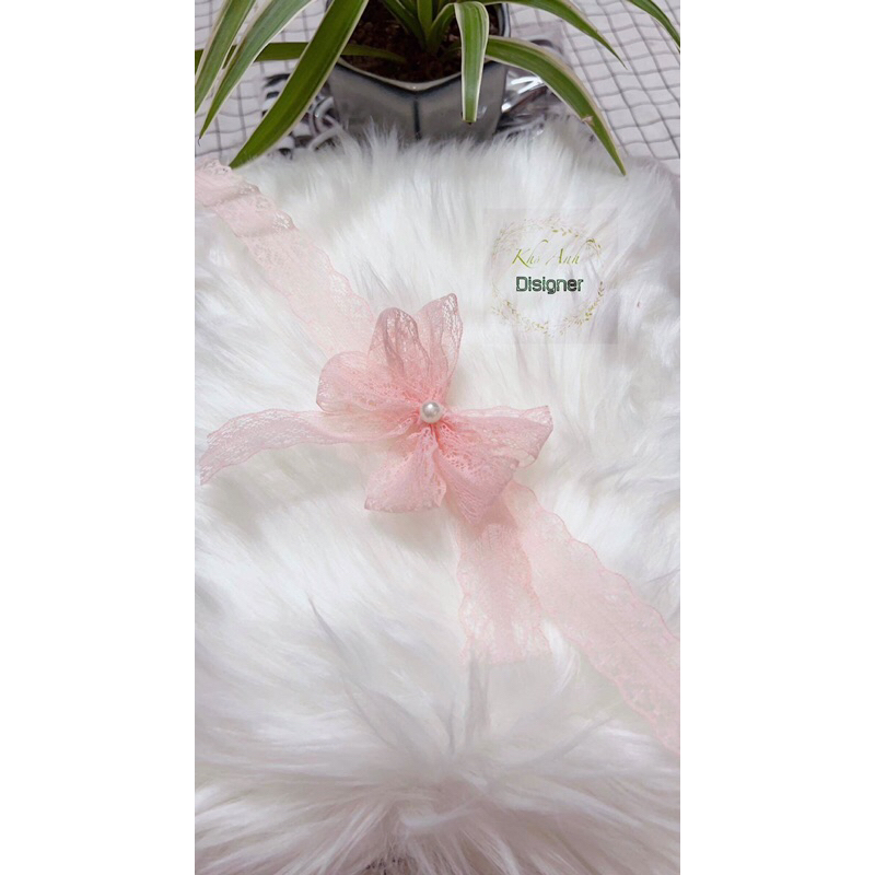 Sét giày len kèm nơ- giày sơ sinh- giày len handmade  cho bé tập đi, chụp hình