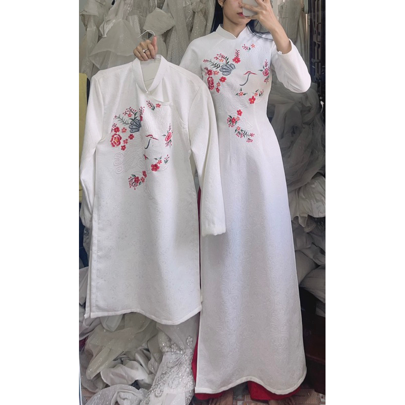Áo dài cưới cặp nam nữ