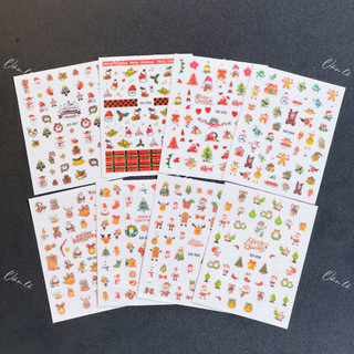Sticker noel dán móng tay nail mẫu mới