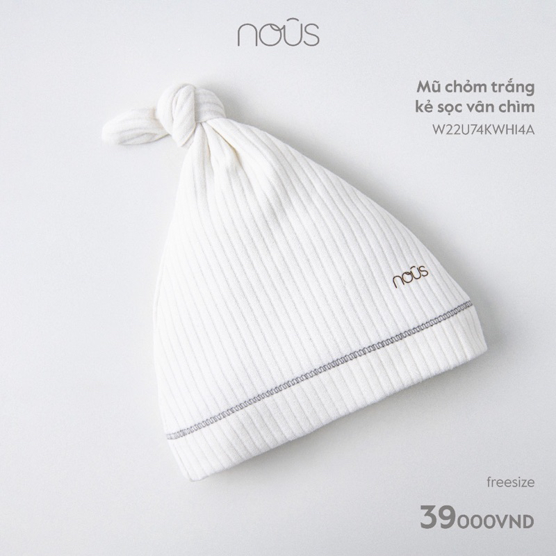 Mũ sơ sinh Nous - Chất liệu Nu Petit,  mềm, mịn nhiều mẫu cho bé trai bé gái