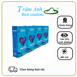 Bao cao su tâm thiện chí Real Fit ôm sát ,hộp 12 chiếc