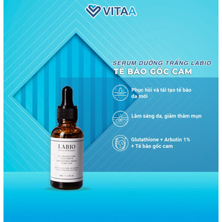 Serum tế bào gốc labio - glu orange stem cells serum - dưỡng trắng, mờ thâm, nám