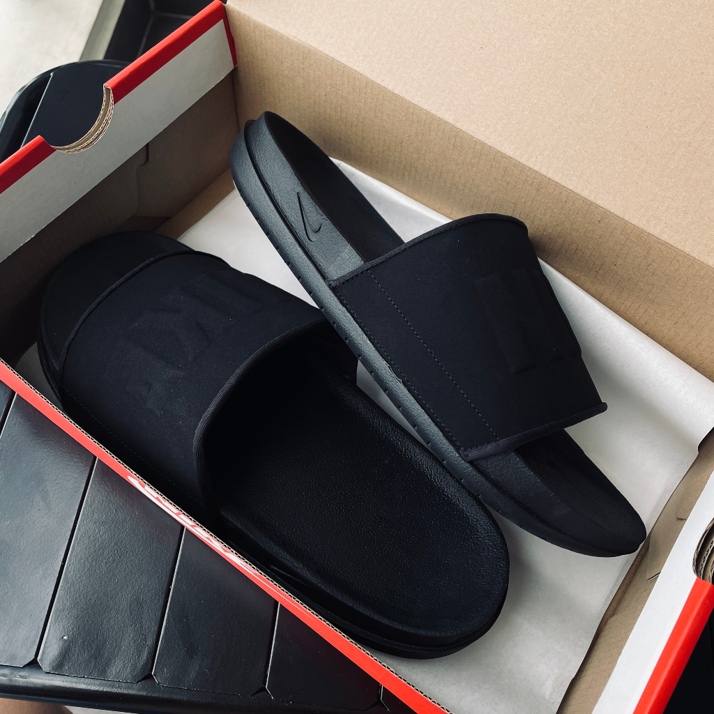 Dép chính hãng Ni.ke OffCourt Slide Allblack BQ4639-003 dép quai ngang nam êm nhẹ thoải mái