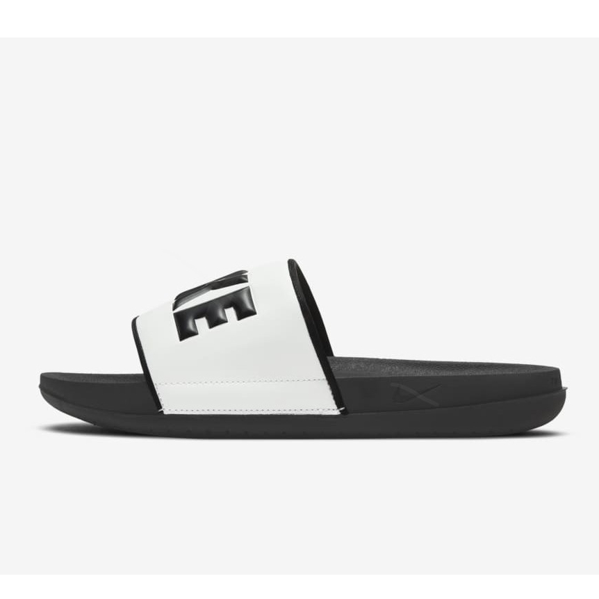 Dép chính hãng Ni.ke OffCourt Slide trắng chữ đen BQ4639-011 dép quai ngang nam êm nhẹ thoải mái