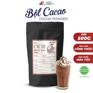 Bột cacao dpfood 500g - nguyên chất thượng hạng - pha trà sữa, đá xay, latte, làm kem, làm bánh