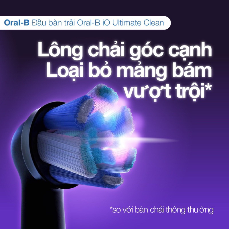 Đầu bàn chải điện iO Ultimate Clean. Chỉ phù hợp với dòng bàn chải điện OralB iO