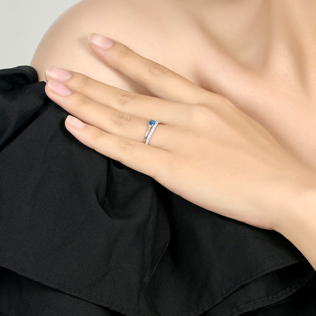 Nhẫn Bạc đính đá Sythentic PNJSilver ZTXMK000055