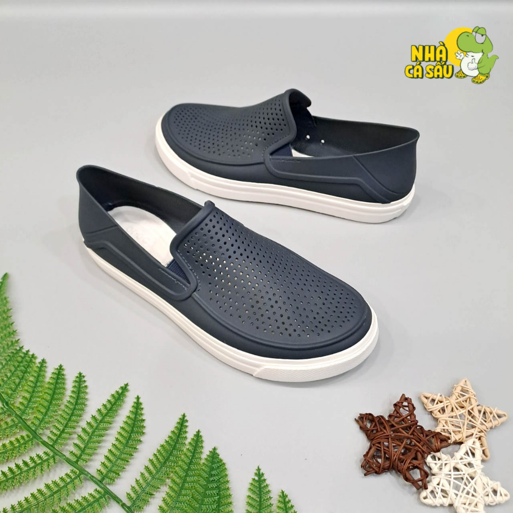 Giày crocs citilane roka slip on men bằng nhựa EVA nguyên khối, giày lười cross cho nam đi mưa chống trượt crocs house