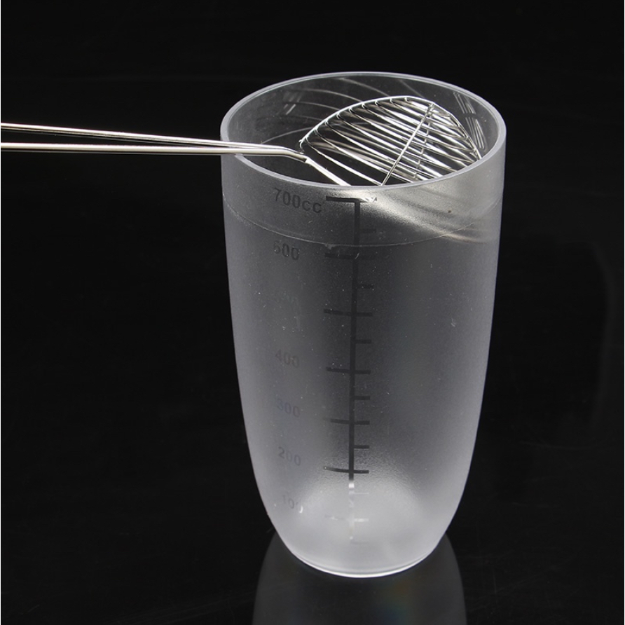 Vợt vớt trân châu, topping inox cán đỏ