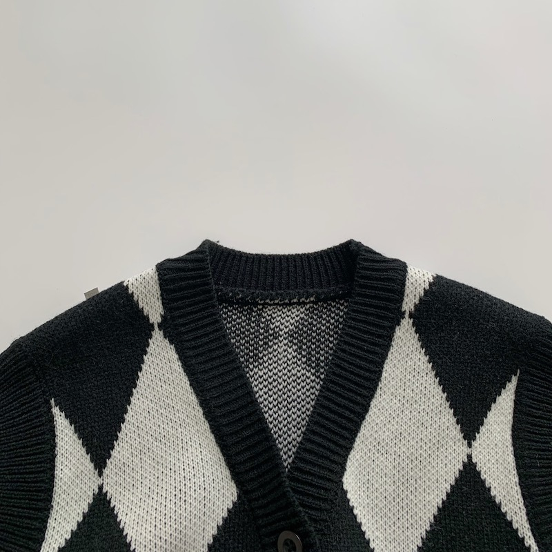 Size  Áo gile đen trắng caro cho bé trai style Hàn Quốc, Áo ghi lê cho bé trai phong cách hàn quốc