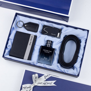 Set Thắt Lưng Ví Da Nam Kèm Nước Hoa Dây Nịt Bóp Dầu Thơm Làm Quà Tặng Ý Nghĩa Sang Trọng MS 009