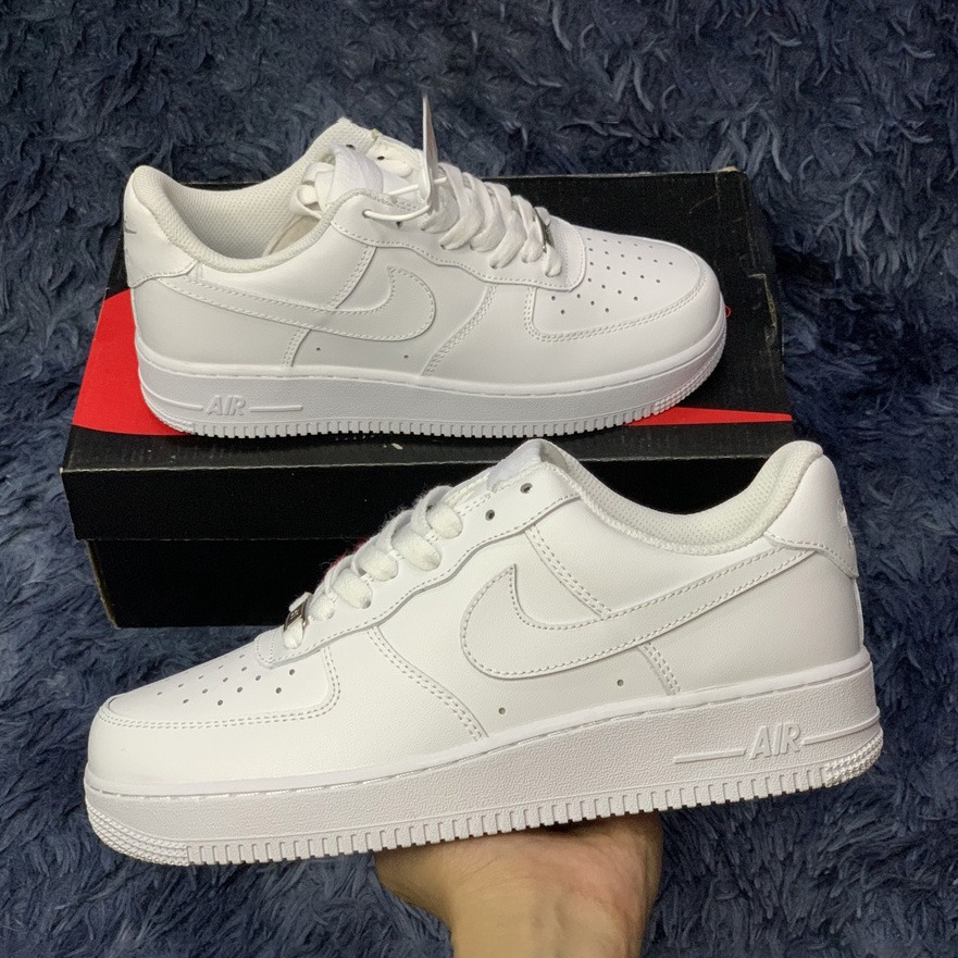 Giày _nike air force 1 AF1 trắng giày thể thao nam nữ trắng buộc dây full box bill G02