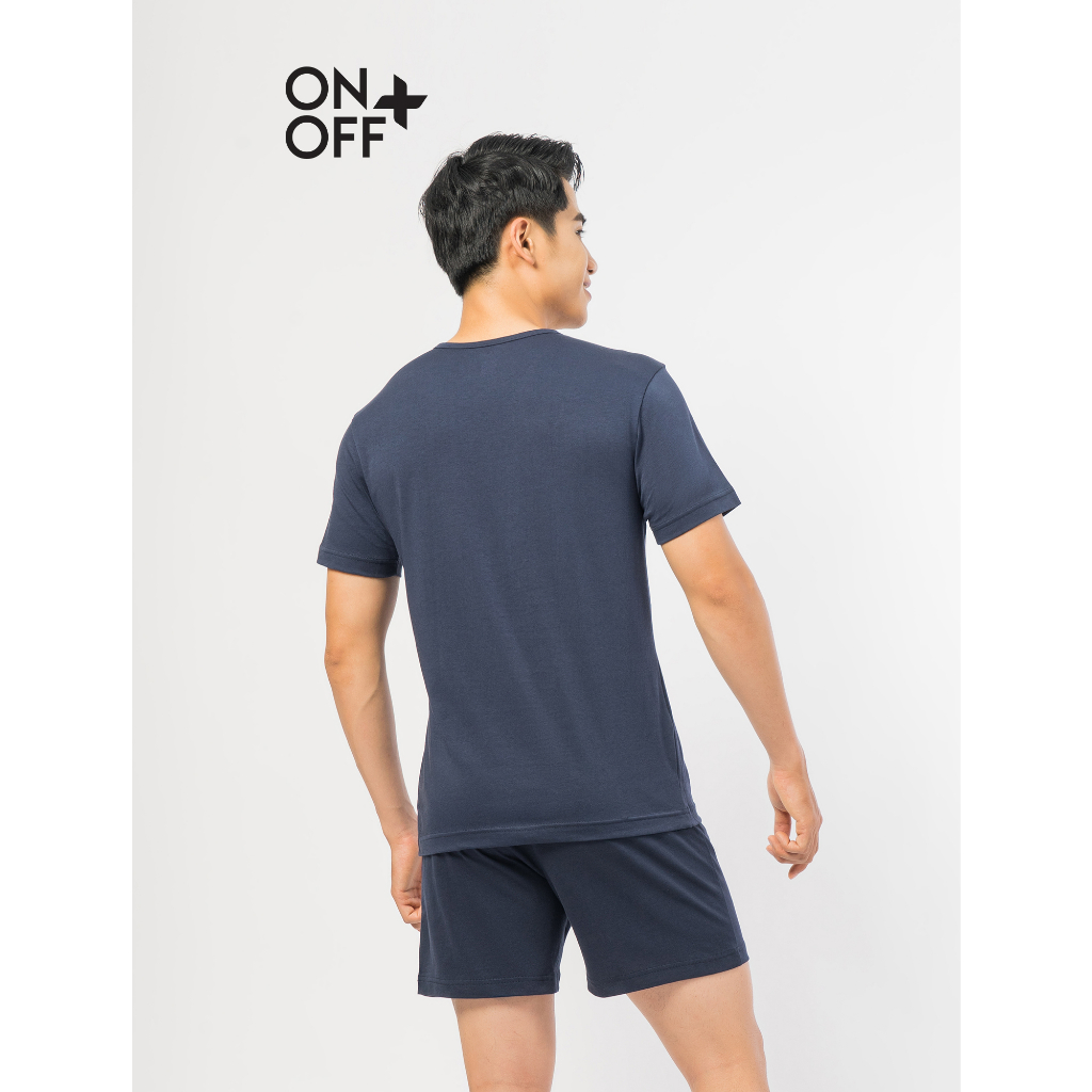 Áo thun nam cotton compact premium cổ tròn trống nhăn ONOFF - 18IS22S013