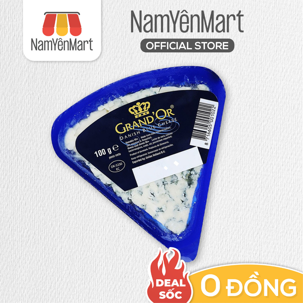 Phô Mai Xanh - Blue Cheese Grandor 100gr - Nam Yên Mart