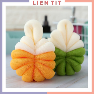 Bông Tắm Hình Bí Ngô Lưới Tạo Bọt Tiện Dụng Cho Nhà Tắm Dùng Cho Người Lớn Và Trẻ Em