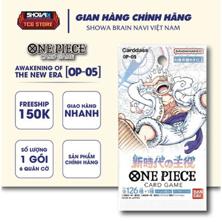 Bộ cờ chiến thuật one piece card game gói mở rộng op-05, bandai sl 1 gói 6 quân ngẫu nhiên