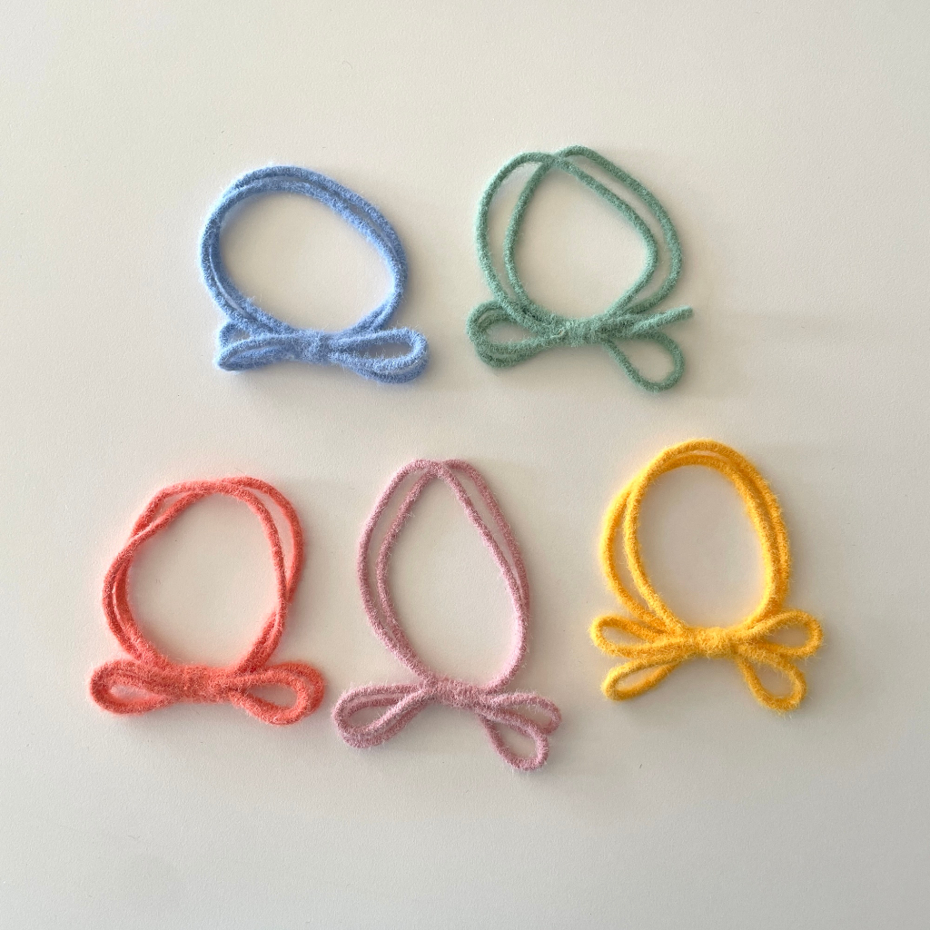 Cột tóc màu sắc tươi sáng Modleaf Color thin tie set Hàn Quốc