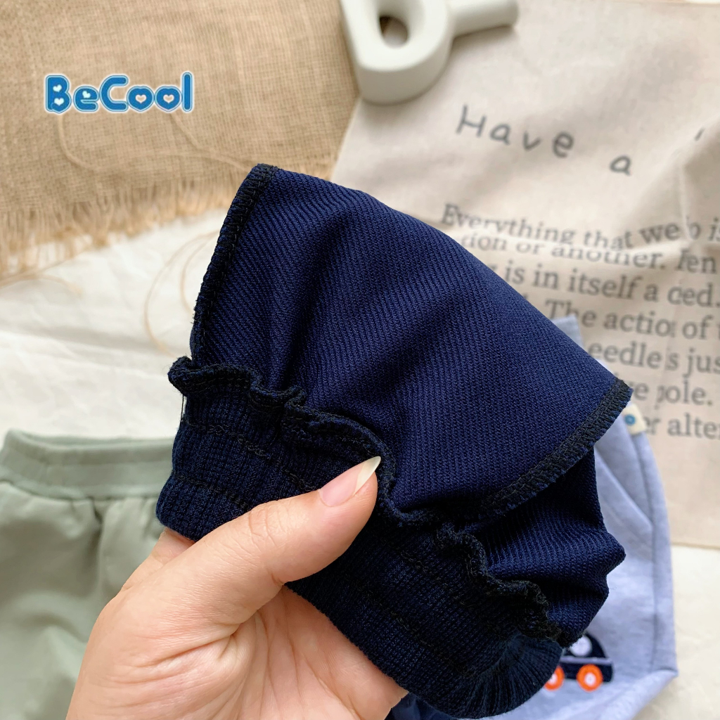 Quần Dài Bé Trai, Quần Nỉ Da Cá Thêu Ô Tô Cho Bé 10-28kg MINKY BABY