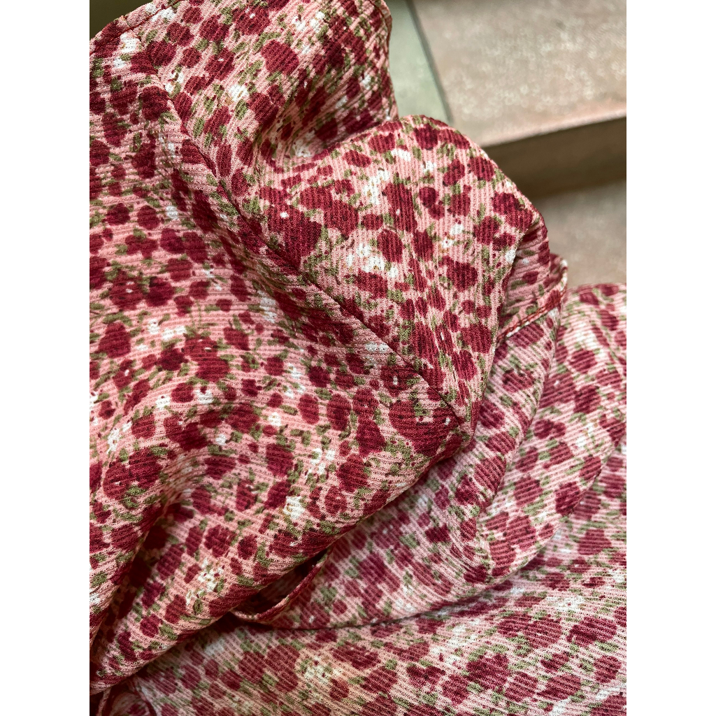 Váy thiết kế cao cấp Paris cổ điển chiffon tăm by Nguyên Hà