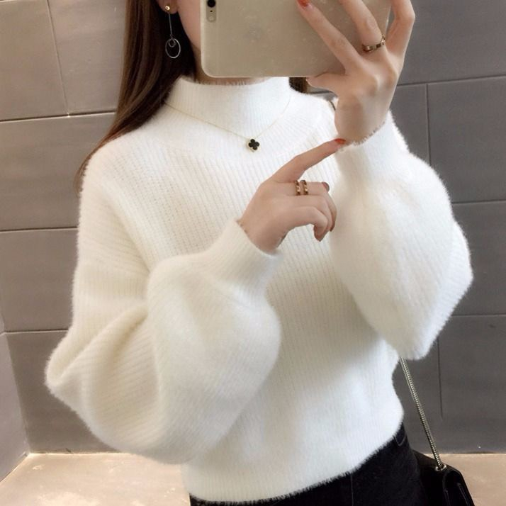 BÁN BUÔN - ÁO LEN LÔNG THỎ TAY BỒNG mã Aolenlongtho1211