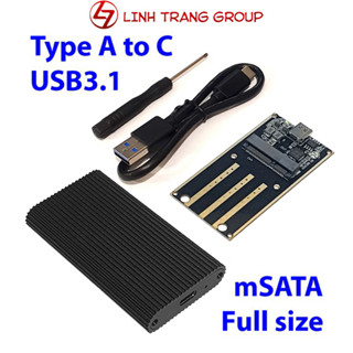 Box SSD mSATA USB-A-C 3.1 Blueendless M3C BX03