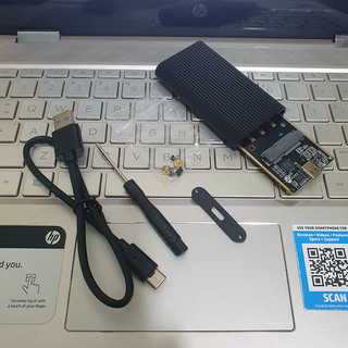 Box SSD mSATA USB-A-C 3.1 Blueendless M3C BX03