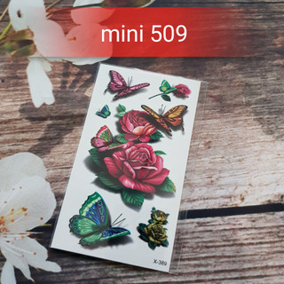 Bani-hình xăm dán mini hoa bướm collagen