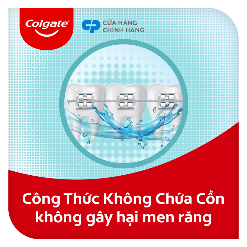 Nước súc miệng Colgate Ortho với công thức chuyên biệt cho người niềng răng 500ml