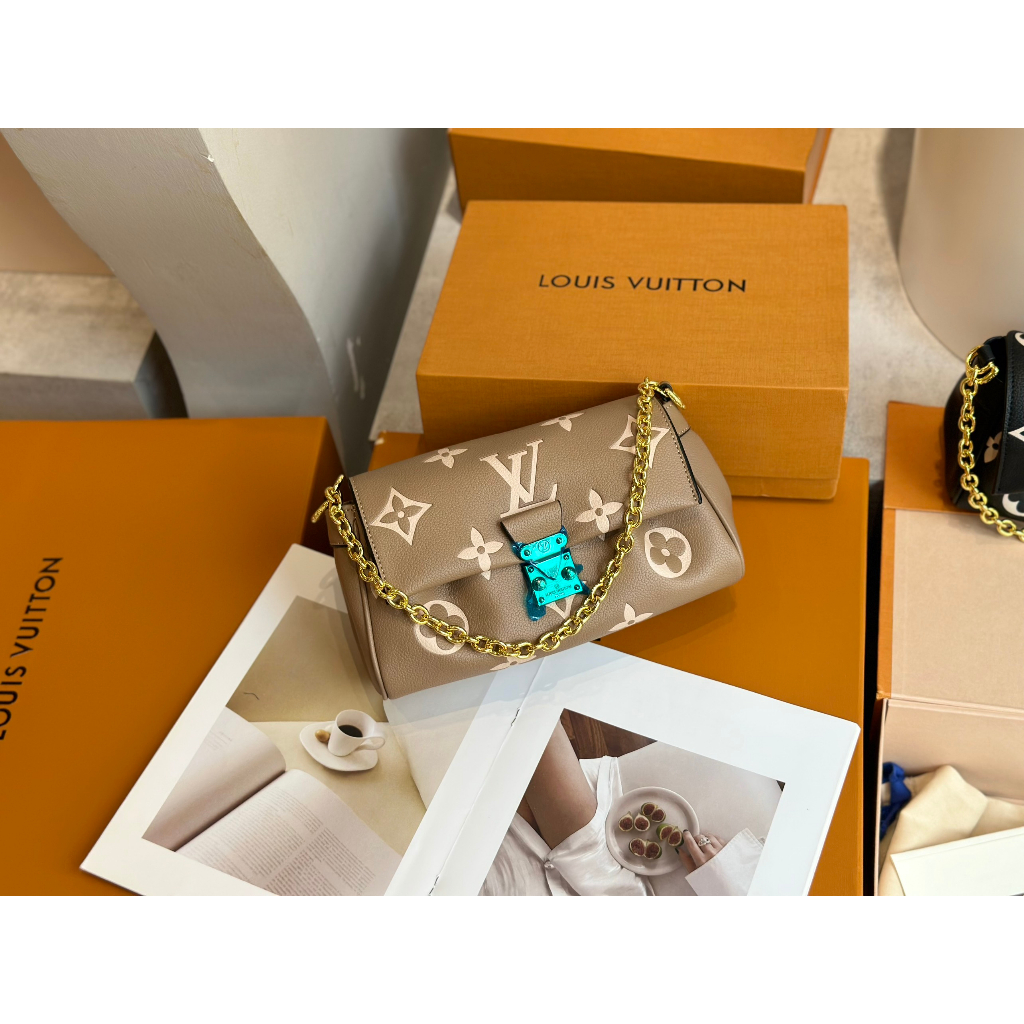 TÚI LV FAVOTITE DA BÒ CÓ VÂN DẬP SZ24