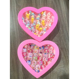 1 Hộp 36 nhẫn hoạt hình đáng yêu; mẫu mã đa dạng; màu sắc bắt mắt cho bé yêu