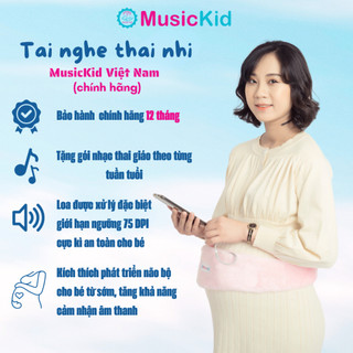 Tai nghe thai nhi - MusicKid - Tai nghe bà bầu, tai nghe thai giáo[tặng gói nhạc thai giáo theo từng tuần tuổi]