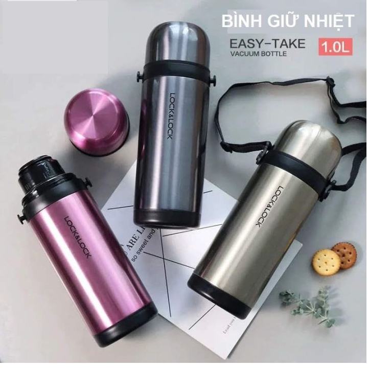 Bình giữ nhiệt Easy Take Locknlock LHC1439 dung tích 1000ml -thép không gỉ, -bepmart -hàng chính hãng