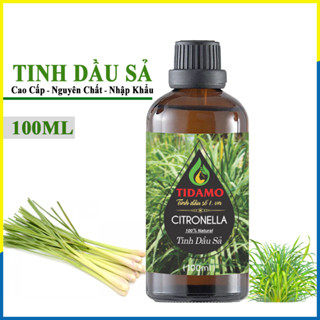 Tinh Dầu Đuổi Muỗi Sả Java 100ml Xông Thơm Phòng Thư Giãn - Tinh Dầu Sả Nguyên Chất Chính Hãng TIDAMO Có Kiểm Nghiệm
