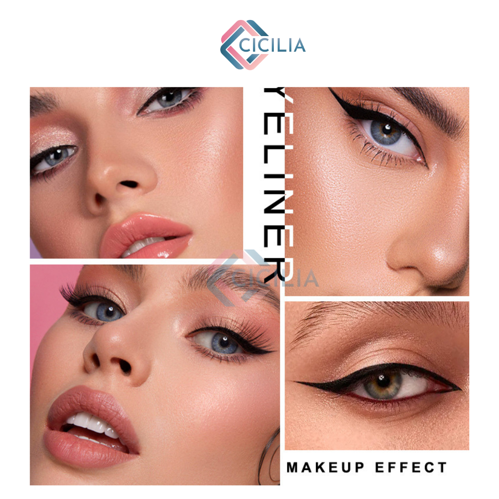 Bút Kẻ Mắt 2 Đầu Không Thấm Nước CICILIA Lâu Trôi Không Lem CI-071