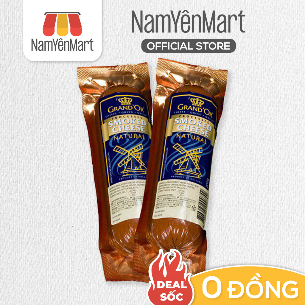Phô mai Gouda Hun Khói Grandor (200gr) - Nam Yên Mart