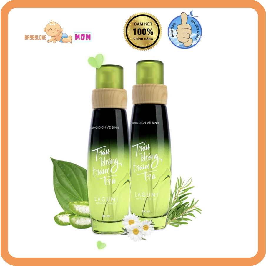 Combo 2 lọ dung dịch vệ sinh Trầu không Tràm trà Lagumi
