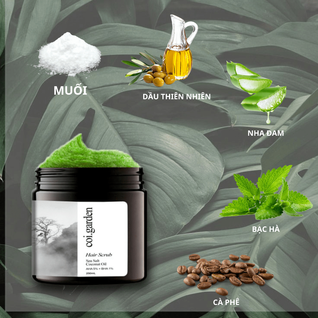 Tẩy tế bào chết da đầu Coigarden 300gr sạch gàu lâu bết - Tẩy tế bào chết da đầu sạch gàu