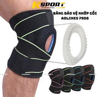 Đai Quốn Bảo Vệ Khớp Gối, Băng Bảo Vệ Đầu Gối Chính Hãng Aolikes A-7908