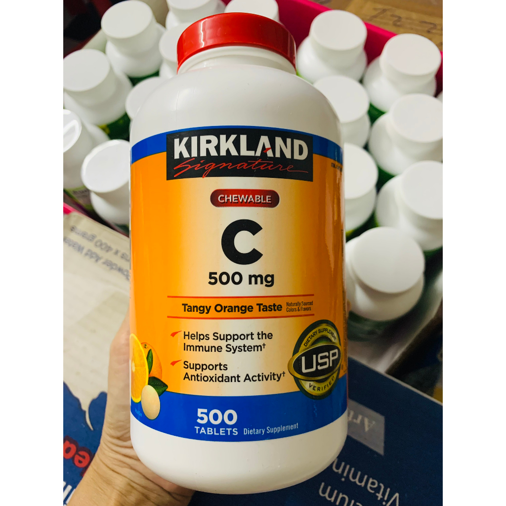 Viên Bổ Sung Kirkland Vitamin C 500mg, 1000mg - 500 viên