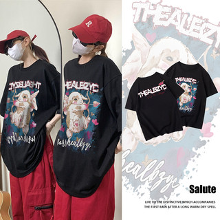 Áo thun cotton Đen nữ thời trang local brand Salute unisex áo phông vintage đẹp in Rabbit