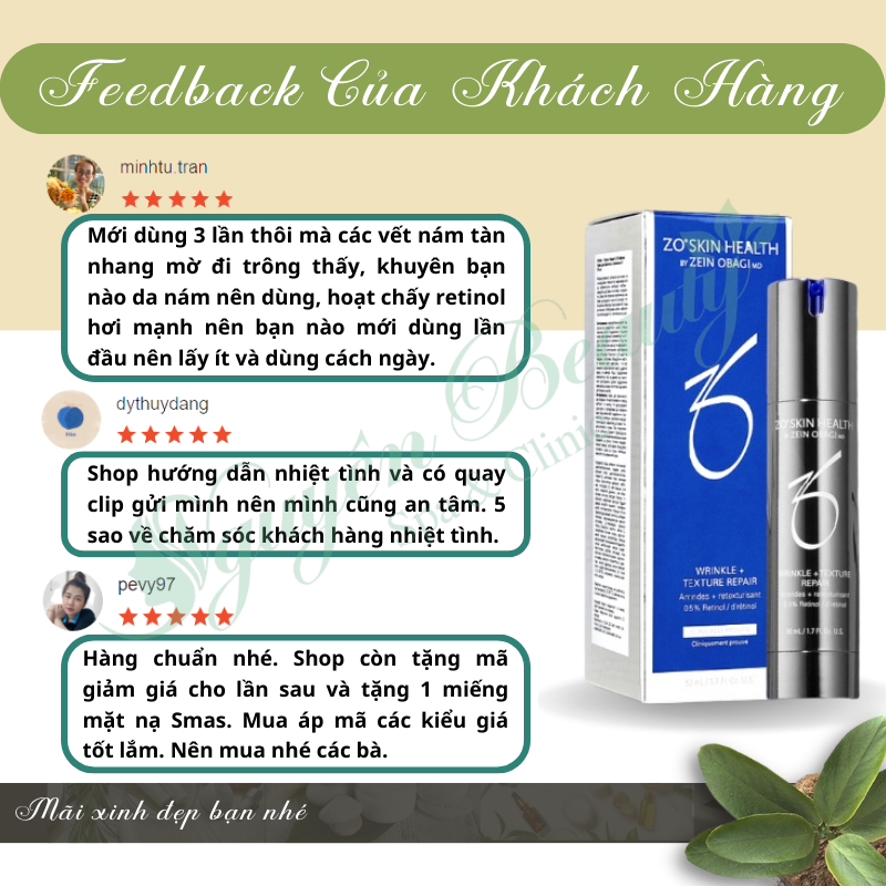 Kem Chống Lão Hóa ZO WRINKLE + TEXTURE REPAIR 30ml, 50ml