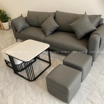 Ghế sofa phòng khách, sofa bọc da giá rẻ 2m2