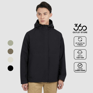 Áo khoác gió nam hai lớp có mũ chống nước dày dặn chống nhăn - AKGTK303