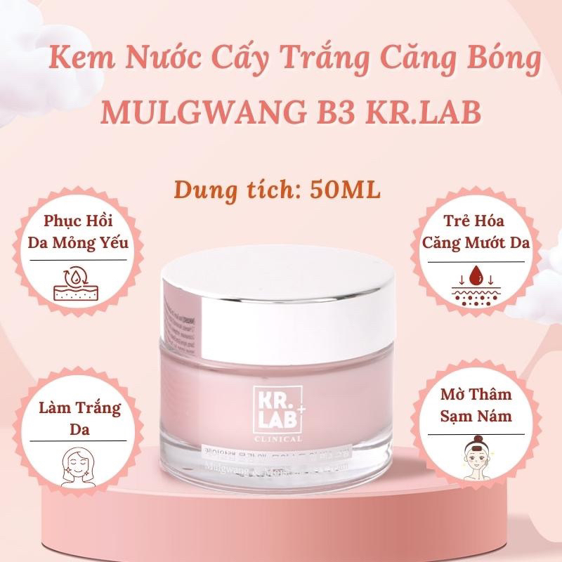 KEM NƯỚC CẤY TRẮNG CĂNG BÓNG MULGWANG - KRLAB+