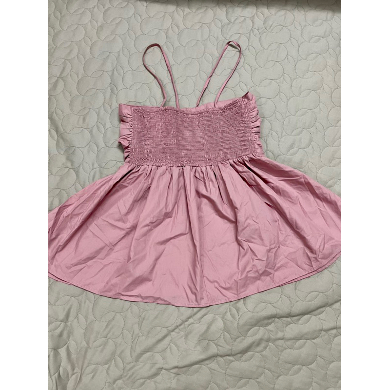 Áo peplum nhún ngực hai dây