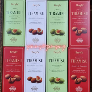 Socola phô mai cheese mascarpone Hạnh Nhân Tiramisu Malaysia Beryl's 180g mẫu mới 2025 (trắng,sữa,đen,trà xanh)