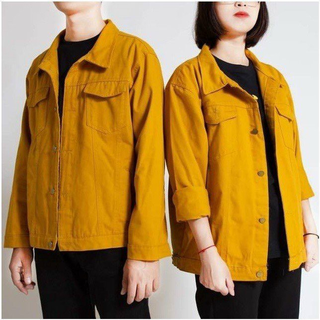 Áo Khoác Kaki Jean Nam Nữ From Rộng Basic Nhiều Màu Hottrend - 506