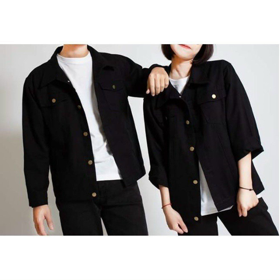 Áo Khoác Kaki Jean Nam Nữ From Rộng Basic Nhiều Màu Hottrend - 506